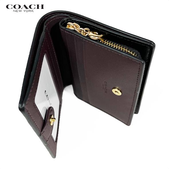 COACH コーチ レディース 花柄 バラ 財布 二つ折り財布