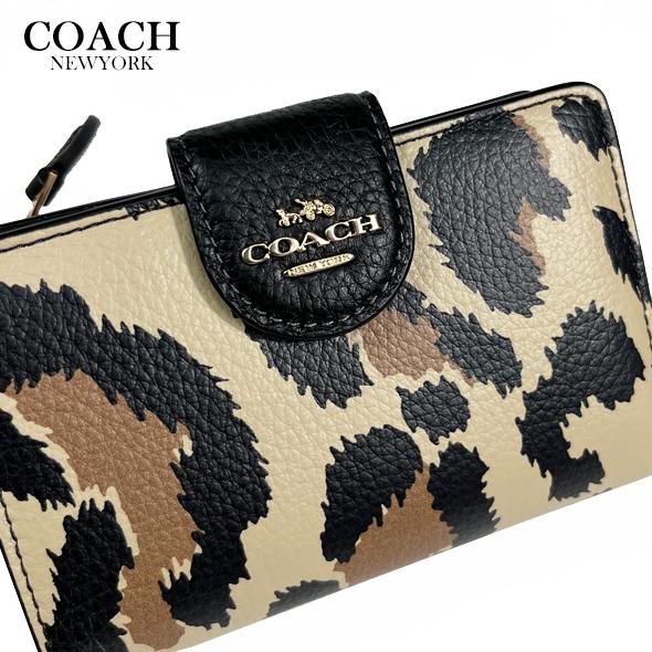 COACH（コーチ） 財布 二つ折り財布 ミディアム コーナー ジップ