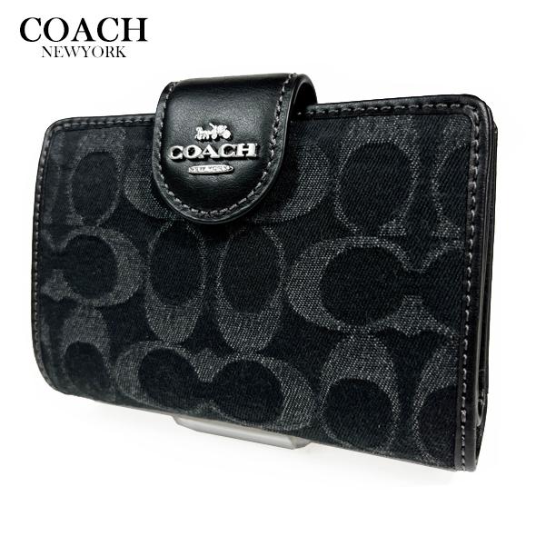 新品未使用！COACH 折り財布 COACH（コーチ） 二つ折り財布 デニム 財布 新作 カードケース
