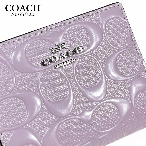 新品【COACH コーチ】 チャーム付き折り財布 白xハート COACH（コーチ） レディース 財布 二つ折り財布 スナップ ウォレット