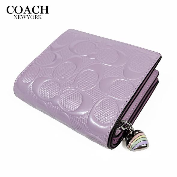 COACH ハート柄 二つ折り財布 並行輸入品 COACH（コーチ） レディース 財布 二つ折り財布 スナップ ウォレット