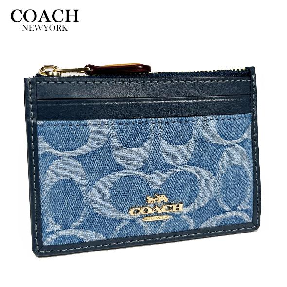 COACH（コーチ） レディース パスケース IDケース シグネチャー デニム
