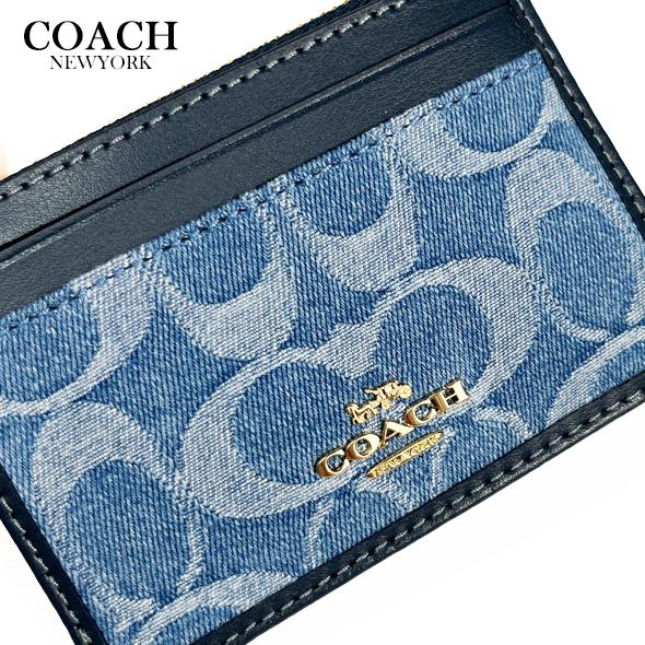 COACH（コーチ） レディース パスケース IDケース シグネチャー デニム