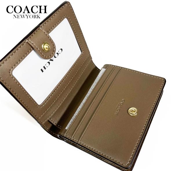 新品 コーチ COACH 2つ折り財布 スナップウォレット ブラウン 茶 COACH（コーチ） 財布 レディース 2つ折り 折財布 コンパクト