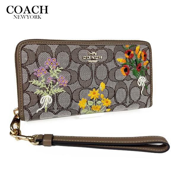 COACH（コーチ） レディース 花柄 財布 長財布 シグネチャー