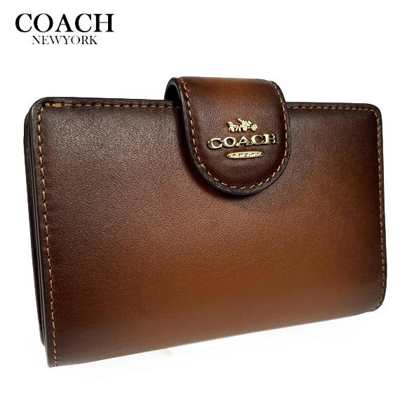 COACH（コーチ） 財布 二つ折り財布 ミディアム コーナー ジップ