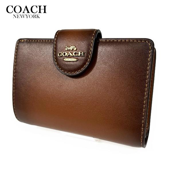 COACH（コーチ） 財布 二つ折り財布 ミディアム コーナー ジップ