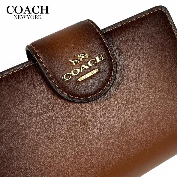 COACH（コーチ） 財布 二つ折り財布 ミディアム コーナー ジップ