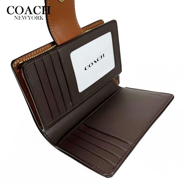 COACH（コーチ） 財布 二つ折り財布 ミディアム コーナー ジップ