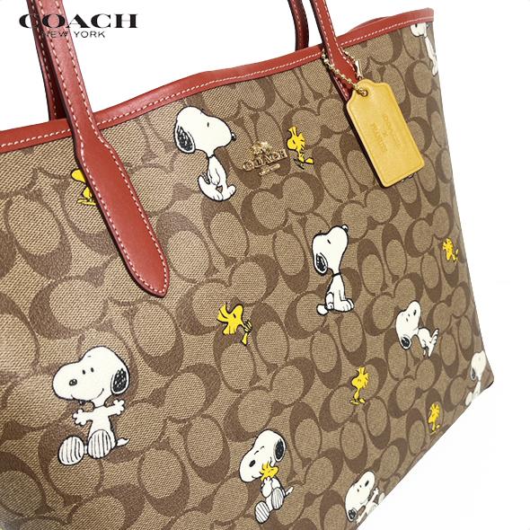 COACH X PEANUTS コーチ スヌーピー コラボ シティー トート COACH X PEANUTS コーチ スヌーピー コラボ シティー トート