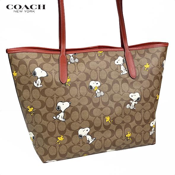 COACH X PEANUTS コーチ スヌーピー コラボ シティー トート COACH X PEANUTS コーチ スヌーピー コラボ シティー トート
