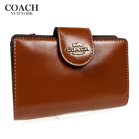 COACH（コーチ） 財布 二つ折り財布 ミディアム コーナー ジップ
