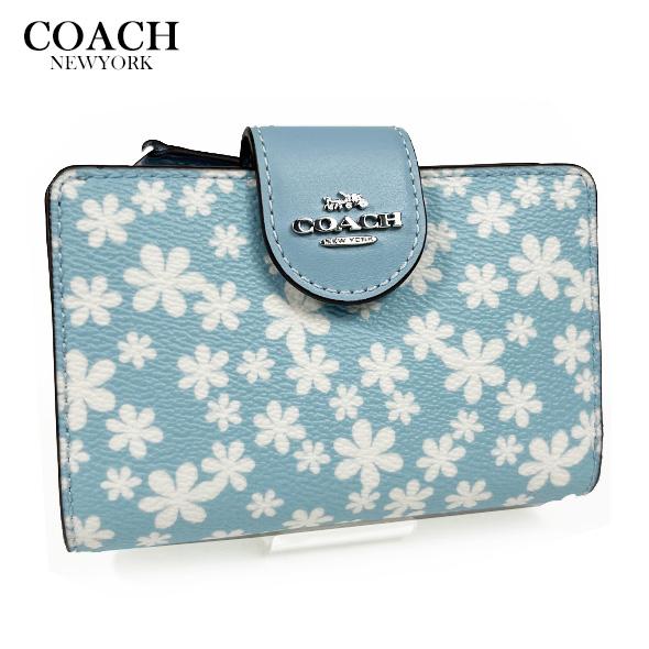 COACH（コーチ） 花柄 財布 二つ折り財布 ミディアム ウォレット