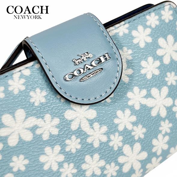 COACH（コーチ） 花柄 財布 二つ折り財布 ミディアム ウォレット