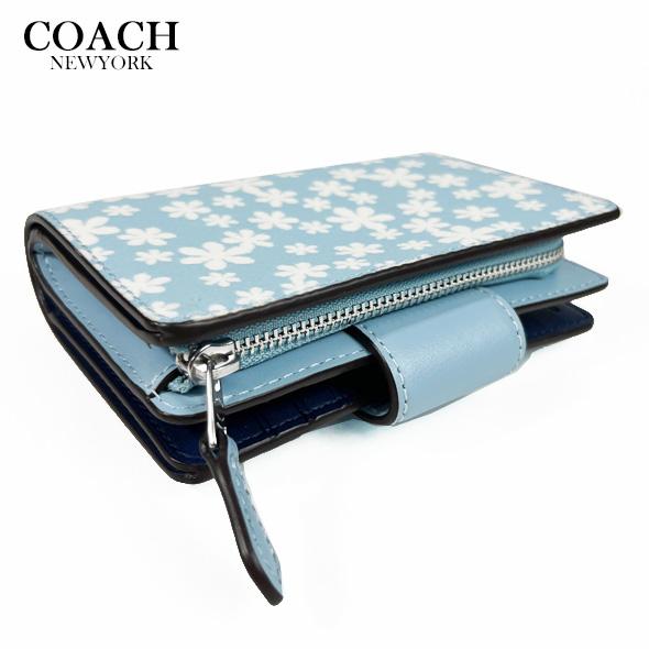 COACH（コーチ） 花柄 財布 二つ折り財布 ミディアム ウォレット