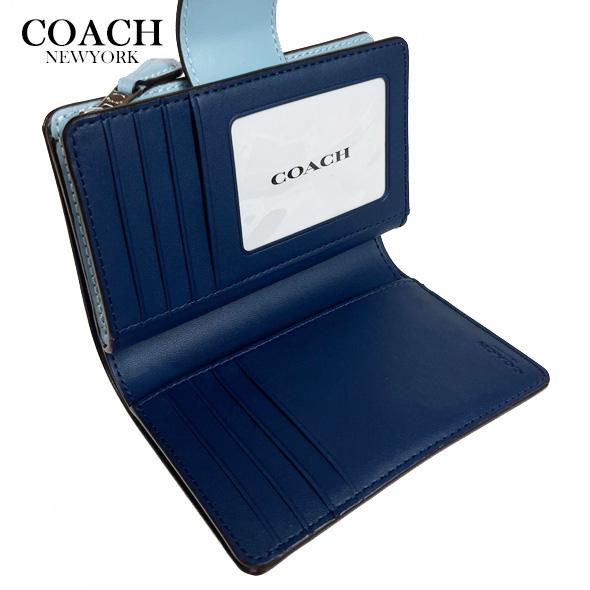 COACH（コーチ） 花柄 財布 二つ折り財布 ミディアム ウォレット