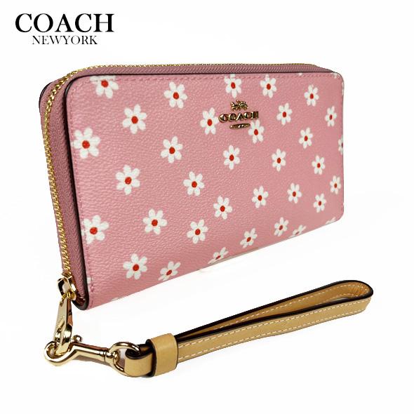 COACH（コーチ） レディース 花柄 財布 長財布 ロング ジップ