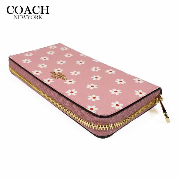 COACH（コーチ） レディース 花柄 財布 長財布 ロング ジップ