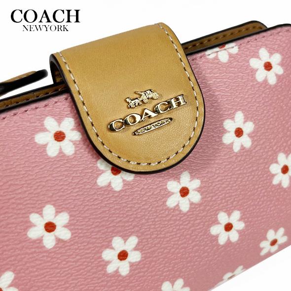 COACH（コーチ） 花柄 財布 二つ折り財布 ミディアム ウォレット
