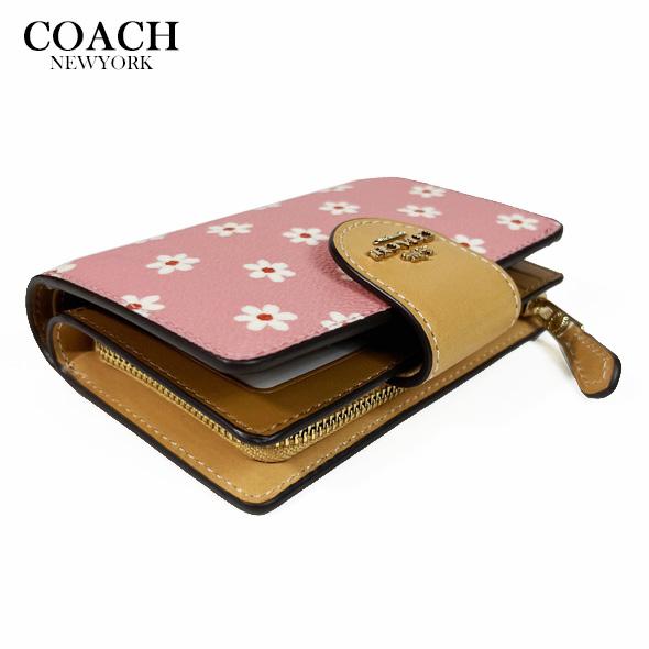 COACH（コーチ） 花柄 財布 二つ折り財布 ミディアム ウォレット