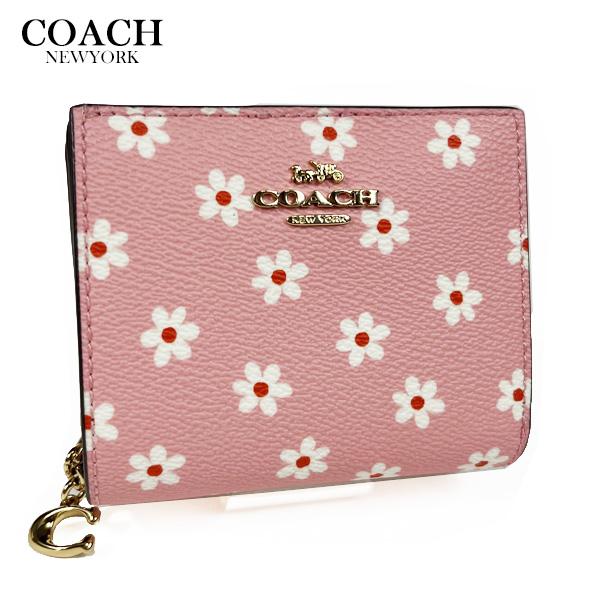 COACH（コーチ） レディース 花柄 財布 二つ折り財布 スナップ