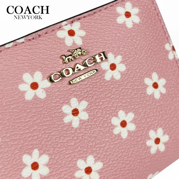 COACH（コーチ） レディース 花柄 財布 二つ折り財布 スナップ