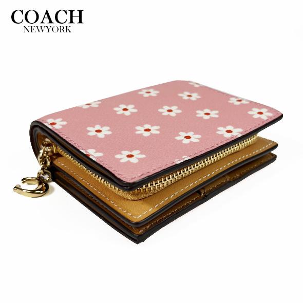 COACH（コーチ） レディース 花柄 財布 二つ折り財布 スナップ