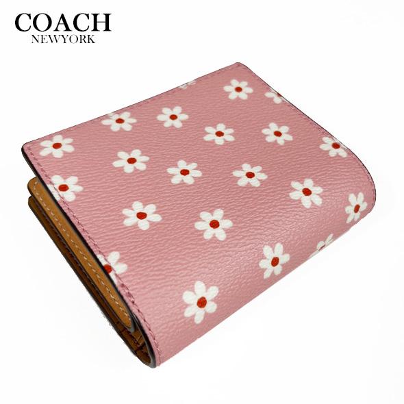 COACH（コーチ） レディース 花柄 財布 二つ折り財布 スナップ