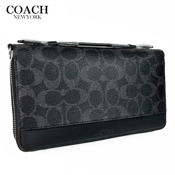 COACH（コーチ） アウトレット メンズ 長財布 財布 ダブル ジップ