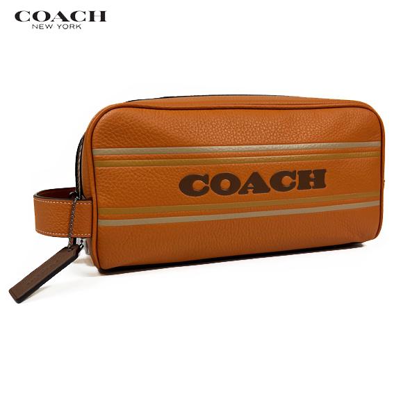 COACH ダブルジッパーバッグ オレンジ/黒 COACH - コーチ／COACH バッグ ショルダーバッグ 鞄 メンズ 男性