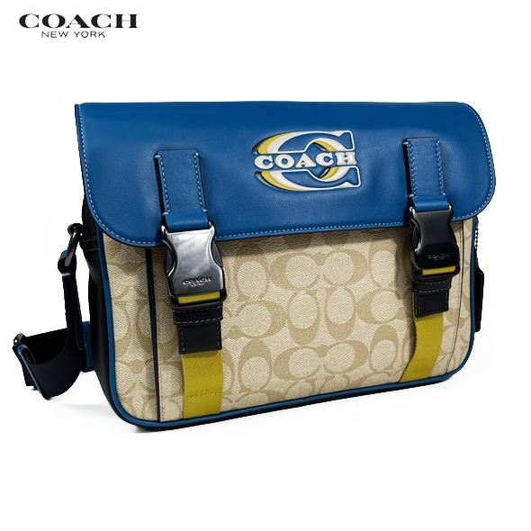 COACH コーチ アウトレット メンズ ショルダーバッグ ボディバッグ クロスボディ カラーブロック シグネチャー CH118 ブルー 新作 新品  : ch118-qbvfg : Successストア - 通販 - Yahoo!ショッピング