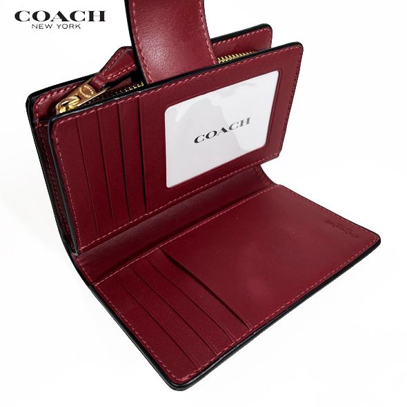 COACH コーチ レディース 花柄 財布 二つ折り財布 ミディアム