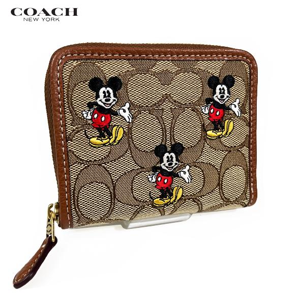 DISNEY X COACH ディズニー X コーチ コラボ 財布 二つ折り財布 スモール ウォレット シグネチャー ミッキー マウス CN035  新作 新品 : cn035-b4r3u : Successストア - 通販 - Yahoo!ショッピング