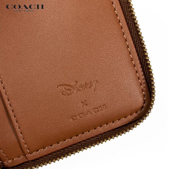 DISNEY X COACH ディズニー X コーチ コラボ 財布 二つ折り財布 スモール ウォレット シグネチャー ミッキー マウス CN035  新作 新品