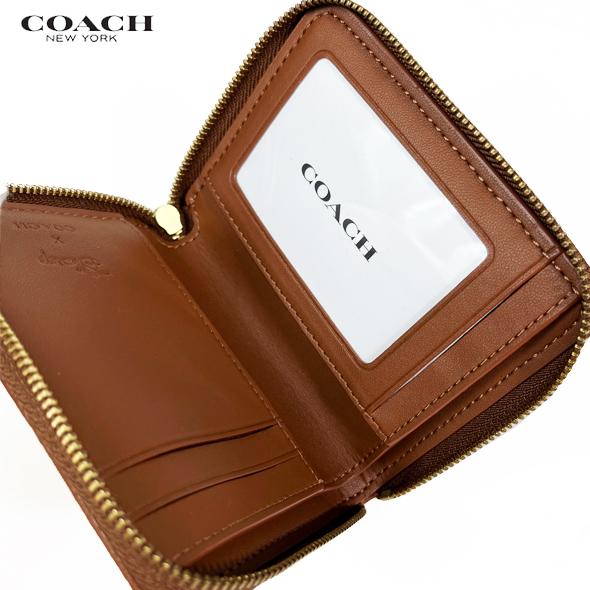 品質一番の x ディズニー コーチ COACH キース ジップアラウンド