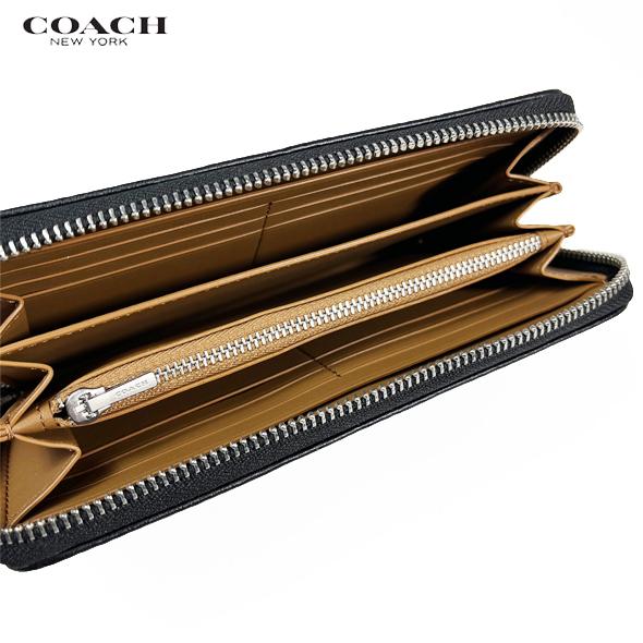 COACH コーチ レディース メンズ 財布 長財布 ロング ジップ ウォレット シグネチャー デニム CP412 ブラック アウトレット 新作 新品｜success0613｜08