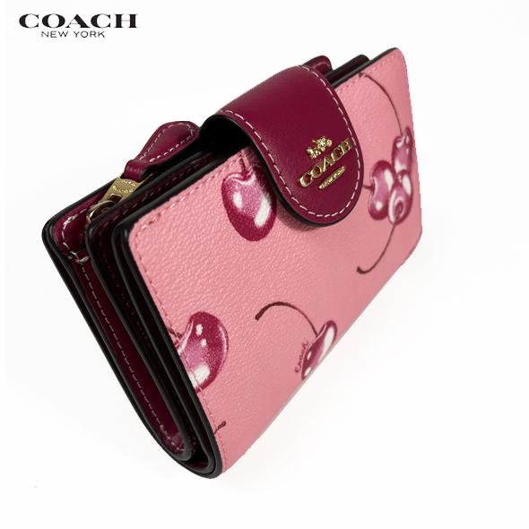 COACH コーチ レディース チェリー柄 財布 二つ折り財布 COACH コーチ レディース チェリー柄 財布 二つ折り財布