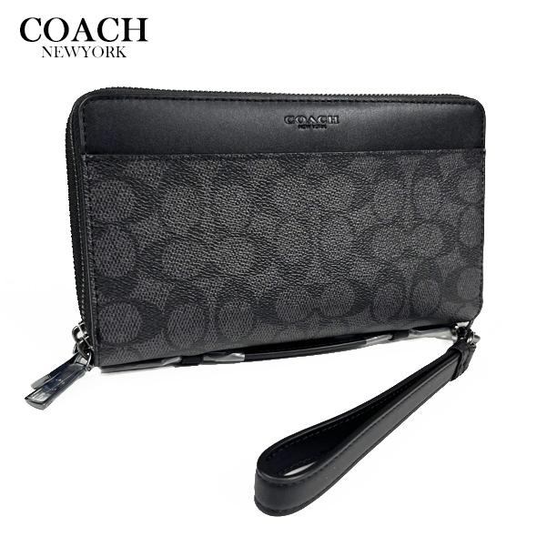 COACH（コーチ） アウトレット メンズ 長財布 財布 ダブル ジップ