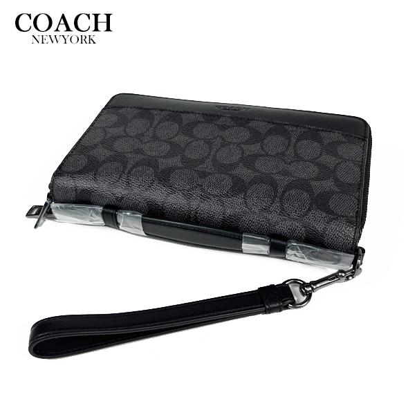 COACH（コーチ） アウトレット メンズ 長財布 財布 ダブル ジップ
