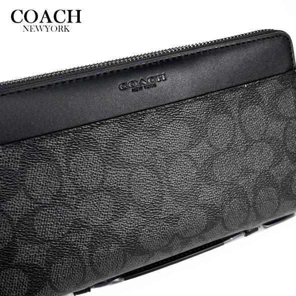 COACH（コーチ） アウトレット メンズ 長財布 財布 ダブル ジップ