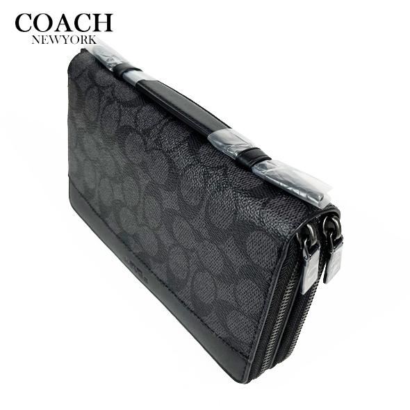 COACH（コーチ） アウトレット メンズ 長財布 財布 ダブル ジップ