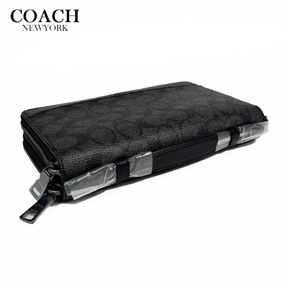 COACH（コーチ） アウトレット メンズ 長財布 財布 ダブル ジップ