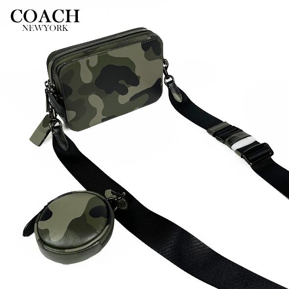 COACH コーチ チャーター クロスボディ 19 カモ プリント 迷彩 レザー COACH（コーチ） メンズ ショルダー バッグ チャーター クロスボディ