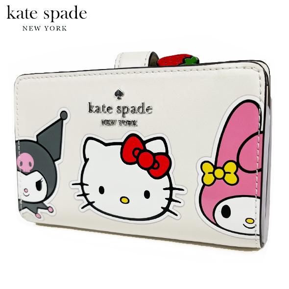 【新品】kate spade Hello Kitty 二つ折り財布 kate spade NEW YORK（ケイト・スペード ニューヨーク） ハローキティ