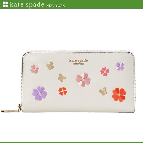 ケイトスペード レディース 花柄 長財布 財布 Kate Spade スペンサー スペード クローバー バタフライ ウォレット Pwru7924 レザー ブティック品 新作 新品 Pwru7924 Parchment Successストア 通販 Yahoo ショッピング