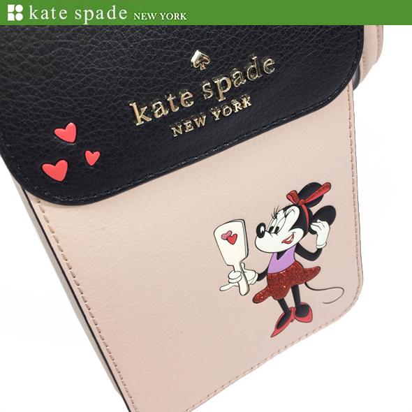 ケイトスペード x ディズニー アウトレット レディース ショルダーバッグ スマホケース kate spade ミニーマウス フォーン クロスボディ  WIR00015 新作 新品