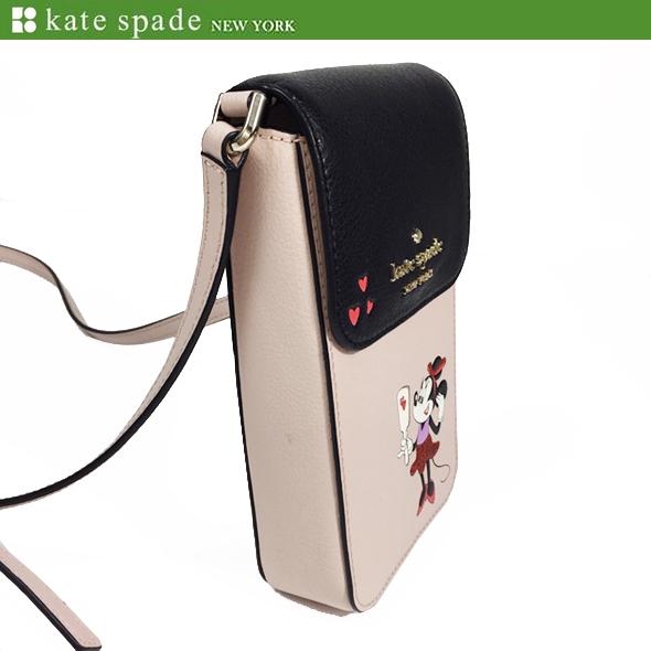 ケイトスペード x ディズニー アウトレット レディース ショルダーバッグ スマホケース kate spade ミニーマウス フォーン クロスボディ  WIR00015 新作 新品