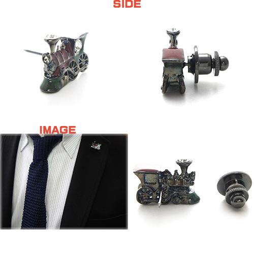 汽車 きしゃ 蒸気機関車 きかんしゃ 日本製 ピンバッジ／ ブローチ