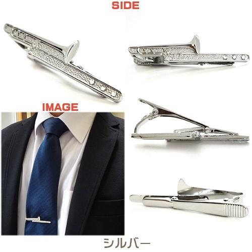 トロンボーン 日本製 モチーフタイピン×スワロフスキー+プレゼント用