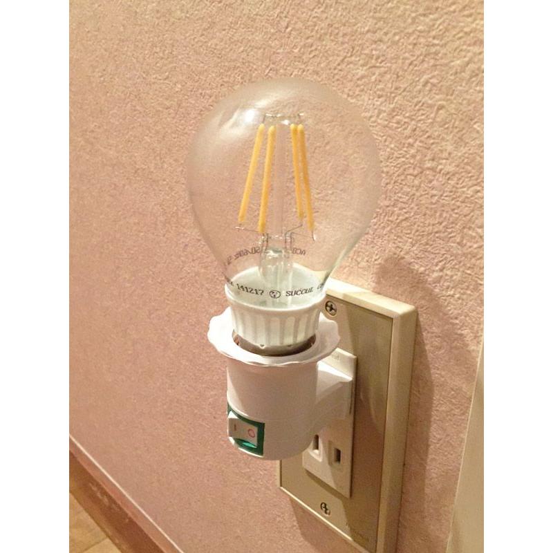 コンセントソケット 口金e26 スイッチ付き 電球ソケット 1個入り 1年保証 Succul Scl Ac E26 Sw サクルyahoo通販店 通販 Yahoo ショッピング